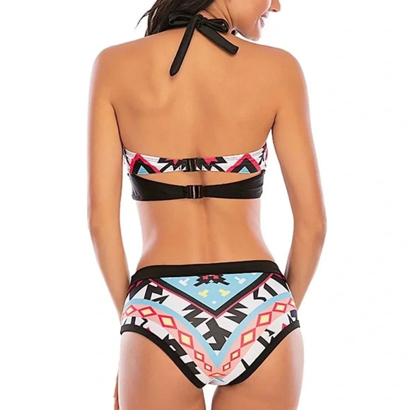 Denater Minimalistic Suspenders Lacing Swimsuit Maldives Hawaiian Beach Boho - Picture 5 of 9